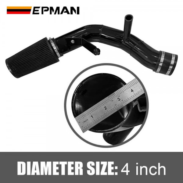 EPMAN Car Aluminum Cold Air Intake Kit Pipe With Air Filter For Ford